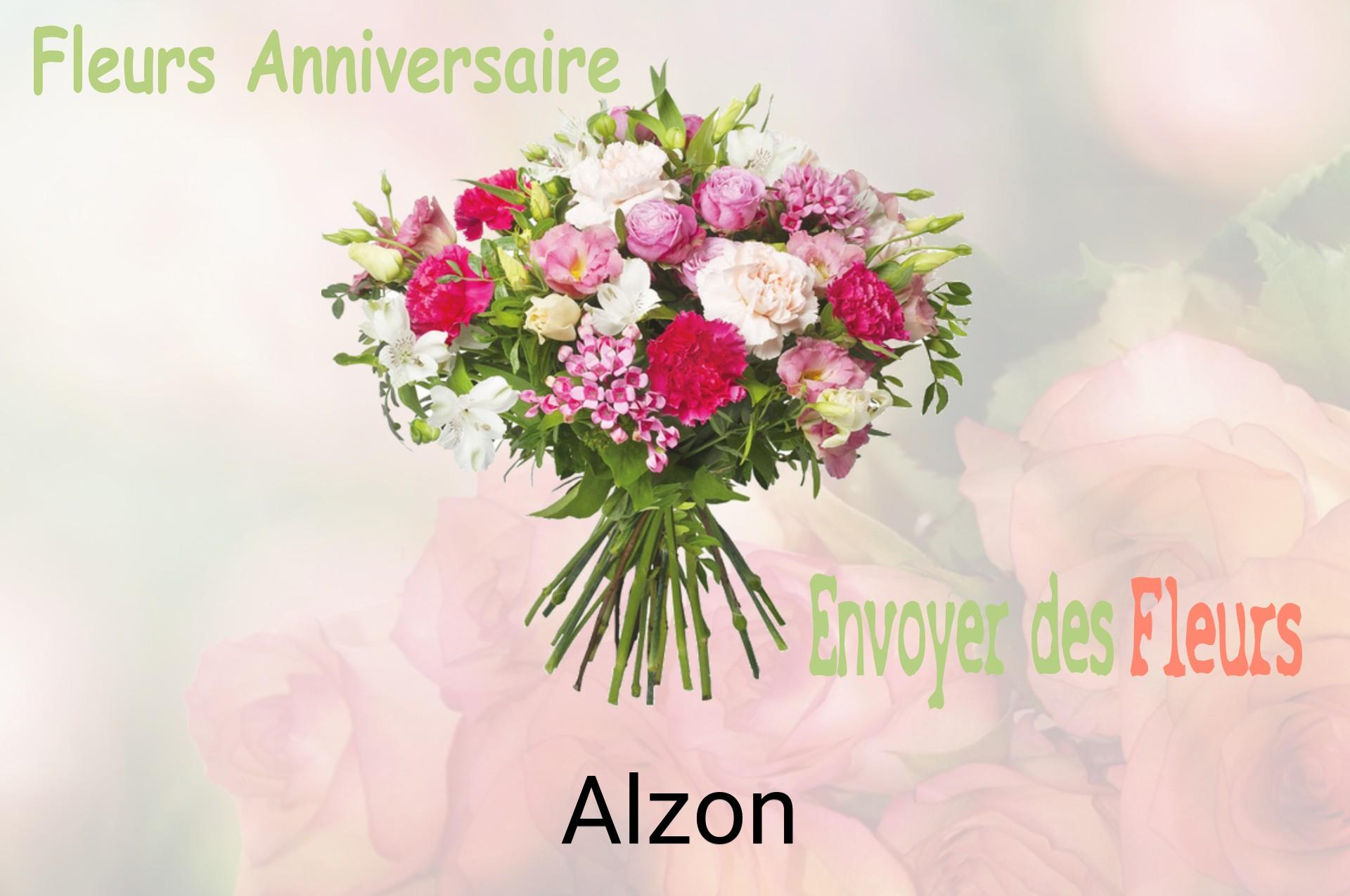 Bouquet de fleurs d’anniversaire livré à Alzon